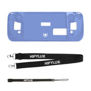 Per Steam Deck Hifylux ST-PF14 Console di gioco Custodia in silicone Antigraffio Custodia portatile antiscivolo Cordino, Silicone Case Black, Silicone Case Blue, Silicone Case Red, Silicone Case Orange