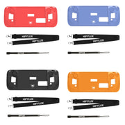 Per Steam Deck Hifylux ST-PF14 Console di gioco Custodia in silicone Antigraffio Custodia portatile antiscivolo Cordino, Silicone Case Black, Silicone Case Blue, Silicone Case Red, Silicone Case Orange