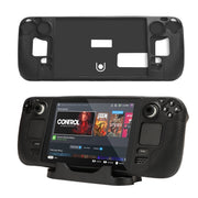 Per Steam Deck Hifylux ST-PF14 Console di gioco Custodia in silicone Antigraffio Custodia portatile antiscivolo Cordino, Silicone Case Black, Silicone Case Blue, Silicone Case Red, Silicone Case Orange