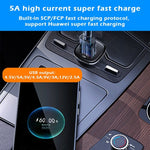 Caricabatteria da auto a ricarica super rapida USB a doppia porta PD 30W, 30W Black