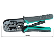 ProsKit CP-376TR 4P/6P/8P Pinze a crimpare per reti a tre usi, CP-376TR