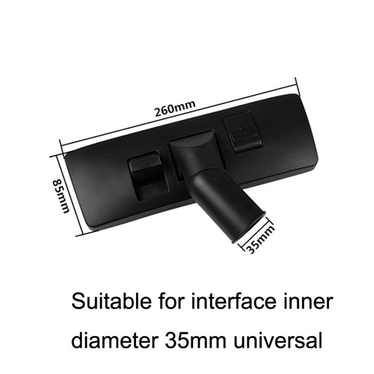 35mm Accessori per aspirapolvere Testina per pavimenti per Panasonic / Midea, 35mm Black