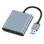 Convertitore da USB 3.0 a doppio HDMI ad alta definizione Estensore dello stesso schermo USB 4K, USB 3.0 To Dual HDMI