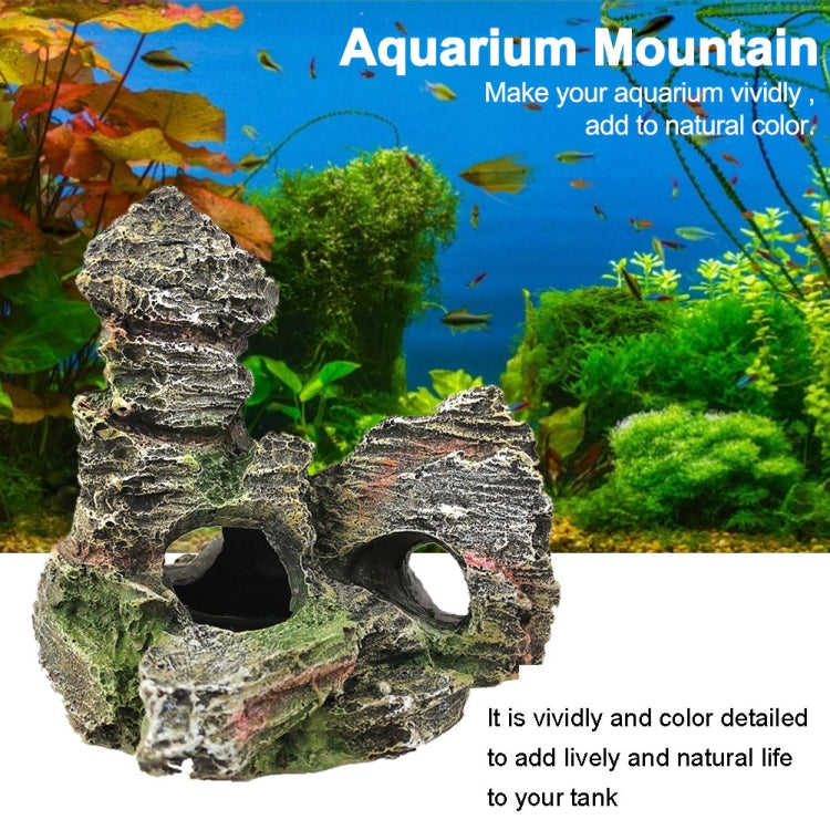 Ornamento decorativo dell'acquario della resina di simulazione del paesaggio dell'acquario di pietra, stile:, Cave Mountain C, Cave Mountain D, Small Rockery, Three-legged Rockery, Big Rockery, Shunfeng Mountain, Yu Mountain, Tianzhu Mountain          ...