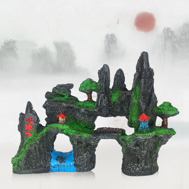 Ornamento decorativo dell'acquario della resina di simulazione del paesaggio dell'acquario di pietra, stile:, Cave Mountain C, Cave Mountain D, Small Rockery, Three-legged Rockery, Big Rockery, Shunfeng Mountain, Yu Mountain, Tianzhu Mountain          ...