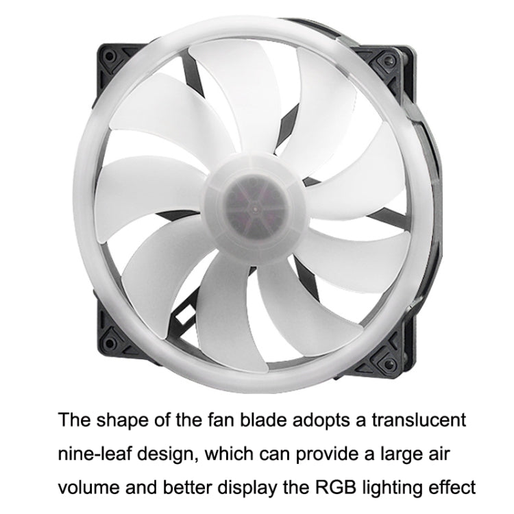FANNER 2020 5V ARGB 20cm Grande volume d'aria Scheda madre lenta Shenguang Ventola del telaio sincronizzata, 2020