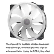 FANNER 2020 5V ARGB 20cm Grande volume d'aria Scheda madre lenta Shenguang Ventola del telaio sincronizzata, 2020