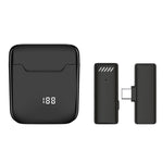 Microfono lavalier wireless con cancellazione rumore e custodia