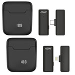 Microfono lavalier wireless con cancellazione rumore e custodia