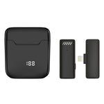 Microfono lavalier wireless con cancellazione rumore e custodia