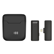 Microfono lavalier wireless con cancellazione rumore e custodia