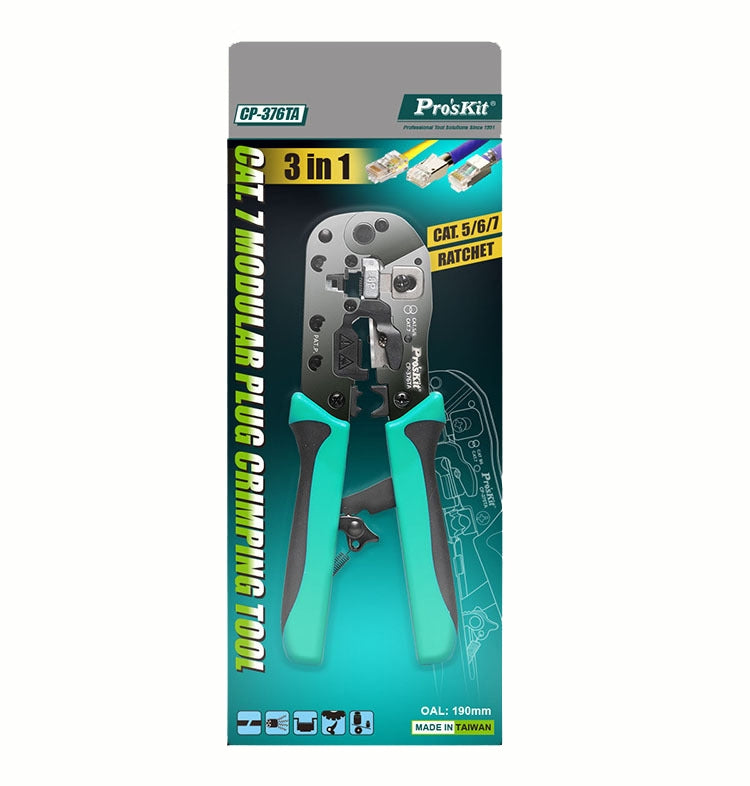 Pinze a crimpare per reti multifunzionali Crimpatrice per reti, CP-376TA