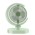 Ventilatore da tavolo USB ricaricabile con luce notturna