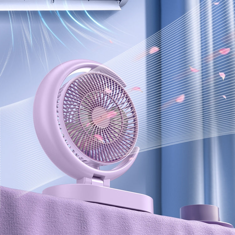 Ventilatore da tavolo USB ricaricabile con luce notturna