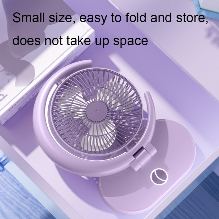 Ventilatore da tavolo USB ricaricabile con luce notturna