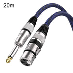 Cavo bilanciato XLR maschio a jack TRS 6,35 mm