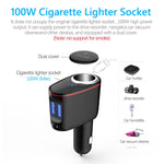Accendisigari multifunzionale per auto 100W One for Two Caricabatterie ad alta potenza, S-06A, S-06 Bluetooth