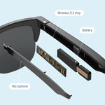 Occhiali da sole Bluetooth 5.3 con cuffie wireless
