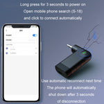 S-18 Mini adattatore audio AUX per auto Ricevitore wireless Bluetooth 5.0, S-18