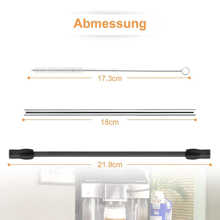 Per Bosch VeroAroma/Siemens EQ.6 Serie Macchina da caffè Tubo del latte e set di spazzole per la pulizia, Brush Set(Dark Gray)