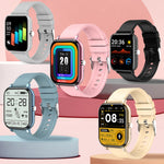 H10 Smart Watch con chiamata Bluetooth con schermo da 1,69 pollici, supporto frequenza cardiaca/pressione sanguigna/monitoraggio del sonno, Black, Pink, Yellow, Grey, Blue Net+Silicone, Black Net+Silicone, Pink Net+Silicone, Gold Net+Silicone          ...