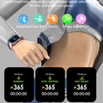 H10 Smart Watch con chiamata Bluetooth con schermo da 1,69 pollici, supporto frequenza cardiaca/pressione sanguigna/monitoraggio del sonno, Black, Pink, Yellow, Grey, Blue Net+Silicone, Black Net+Silicone, Pink Net+Silicone, Gold Net+Silicone          ...