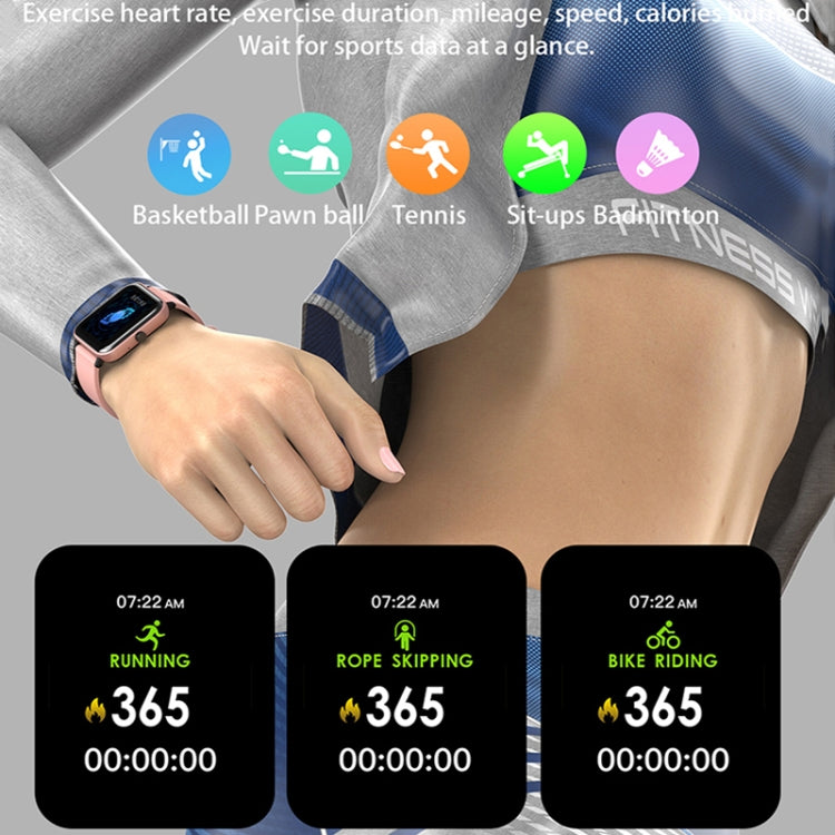 H10 Smart Watch con chiamata Bluetooth con schermo da 1,69 pollici, supporto frequenza cardiaca/pressione sanguigna/monitoraggio del sonno, Black, Pink, Yellow, Grey, Blue Net+Silicone, Black Net+Silicone, Pink Net+Silicone, Gold Net+Silicone          ...