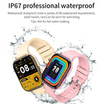 H10 Smart Watch con chiamata Bluetooth con schermo da 1,69 pollici, supporto frequenza cardiaca/pressione sanguigna/monitoraggio del sonno, Black, Pink, Yellow, Grey, Blue Net+Silicone, Black Net+Silicone, Pink Net+Silicone, Gold Net+Silicone          ...