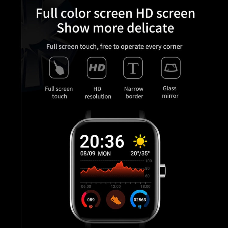 H10 Smart Watch con chiamata Bluetooth con schermo da 1,69 pollici, supporto frequenza cardiaca/pressione sanguigna/monitoraggio del sonno, Black, Pink, Yellow, Grey, Blue Net+Silicone, Black Net+Silicone, Pink Net+Silicone, Gold Net+Silicone          ...
