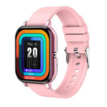 H10 Smart Watch con chiamata Bluetooth con schermo da 1,69 pollici, supporto frequenza cardiaca/pressione sanguigna/monitoraggio del sonno, Black, Pink, Yellow, Grey, Blue Net+Silicone, Black Net+Silicone, Pink Net+Silicone, Gold Net+Silicone          ...
