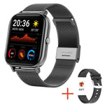 H10 Smart Watch con chiamata Bluetooth con schermo da 1,69 pollici, supporto frequenza cardiaca/pressione sanguigna/monitoraggio del sonno, Black, Pink, Yellow, Grey, Blue Net+Silicone, Black Net+Silicone, Pink Net+Silicone, Gold Net+Silicone          ...