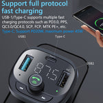 Caricabatterie ad alta potenza per telefono cellulare da 50 W con ricevitore per lettore Bluetooth per auto, S-21