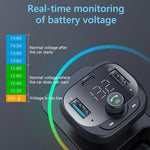 Caricabatterie ad alta potenza per telefono cellulare da 50 W con ricevitore per lettore Bluetooth per auto, S-21