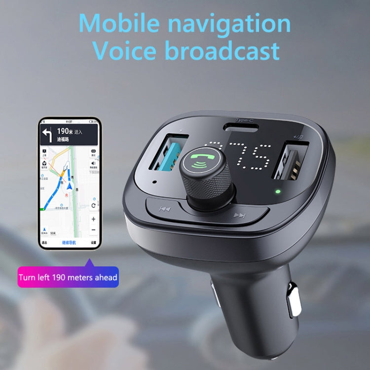 Caricabatterie ad alta potenza per telefono cellulare da 50 W con ricevitore per lettore Bluetooth per auto, S-21