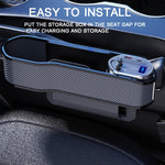 Vano portaoggetti del sedile del veicolo Organizer Tasca laterale della console del sedile anteriore, Specifiche:, Wireless Charging Ordinary  Wire, No Wireless Charging Ordinary Wire, Wireless Charging Upgrade Wire, No Wireless Charging Upgrade Wire