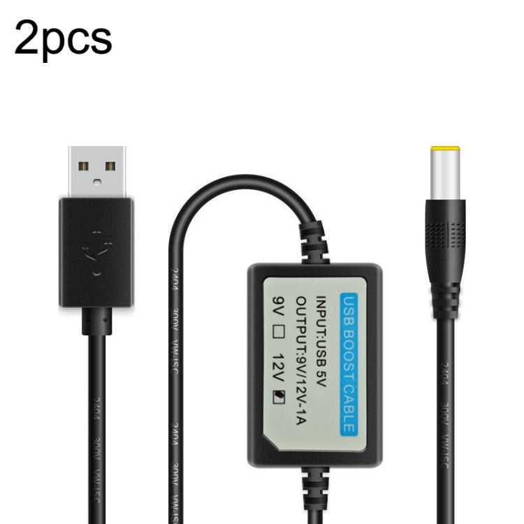 Cavo di alimentazione mobile USB Booster Line, 2pcs DC 5V to 9V, 2pcs DC 5V to 12V