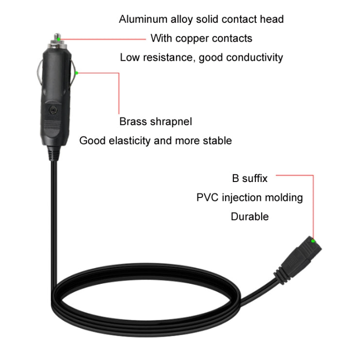 Cavo alimentazione frigorifero auto 12V/24V con fusibile