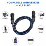 Cavo audio XLR maschio a femmina per microfono 1-20m
