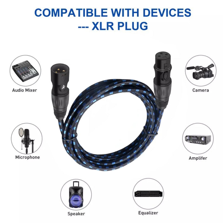 Cavo audio XLR maschio a femmina per microfono 1-20m