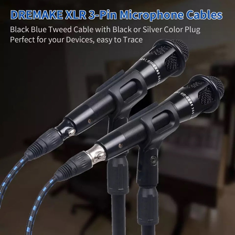 Cavo audio XLR maschio a femmina per microfono 1-20m