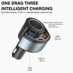 5V3A Accendisigari PD Caricabatteria da auto multifunzionale a ricarica super veloce, 5V 3A Black, 5V 3A White