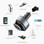 5V3A Accendisigari PD Caricabatteria da auto multifunzionale a ricarica super veloce, 5V 3A Black, 5V 3A White