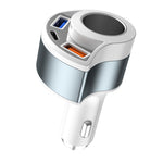 5V3A Accendisigari PD Caricabatteria da auto multifunzionale a ricarica super veloce, 5V 3A Black, 5V 3A White