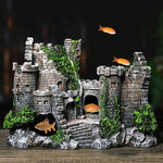 Decorazione acquario Serbatoio Antico Castello in resina