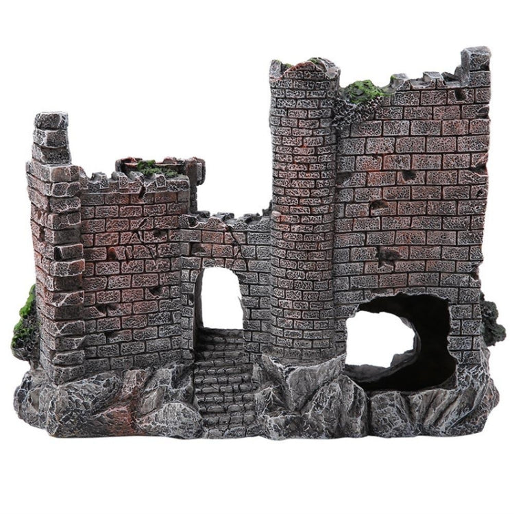 Decorazione acquario Serbatoio Antico Castello in resina