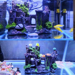 Decorazione acquario Serbatoio Antico Castello in resina