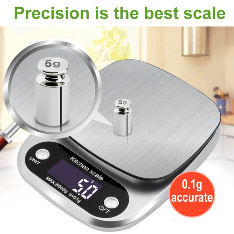 Piccola bilancia elettronica multifunzionale da cucina ad alta precisione Bilancia per alimenti con display digitale LCD, 3kg/ 0.1g, 5kg/ 0.1g, 10kg/ 1g