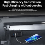 Per Tesla Model 3/Y Car AH37 3 USB + 1 docking station per hub con porta di tipo C/USB-C, AH37