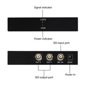 Amplificatore di distribuzione 1 ingresso 2 uscite SD-SDI / HD-SDI / 3G-SDI Splitter SDI video, 1 In 2 Out