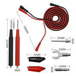 Set 16 in 1 linee test per multimetro 4 mm con clip isolata